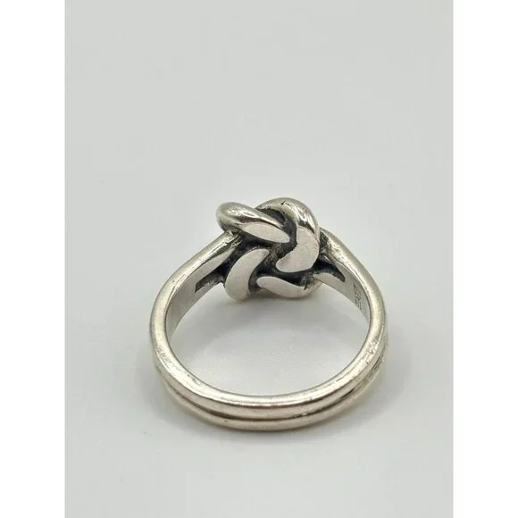 James Avery 925 Sterling Silver Rare Retired Love Knot Ring Size 9 - Picture 2 of 9